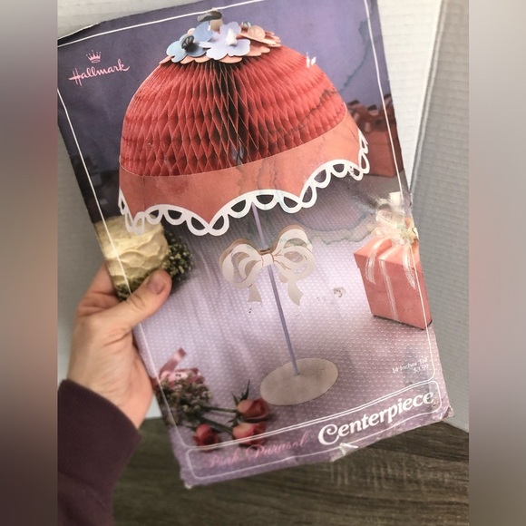 NOS Vtg Hallmark Pink Parasol - Picture 12 of 14
